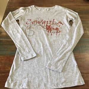 NWT Original Cowgirl Company Horse Long Sleeve Tee